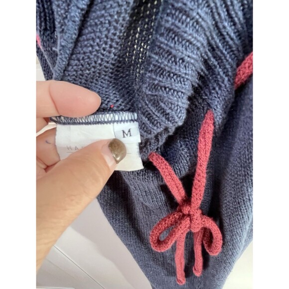 Vtg 90s Harmonie Knitwear Dance Romper Warm Up Cover Outfit Colorblock M - Picture 4 of 8